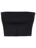 Blue Viscose bandeau top 1