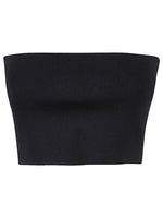 Blue Viscose bandeau top 1