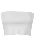 White Viscose bandeau top 1