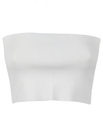 White Viscose bandeau top 1