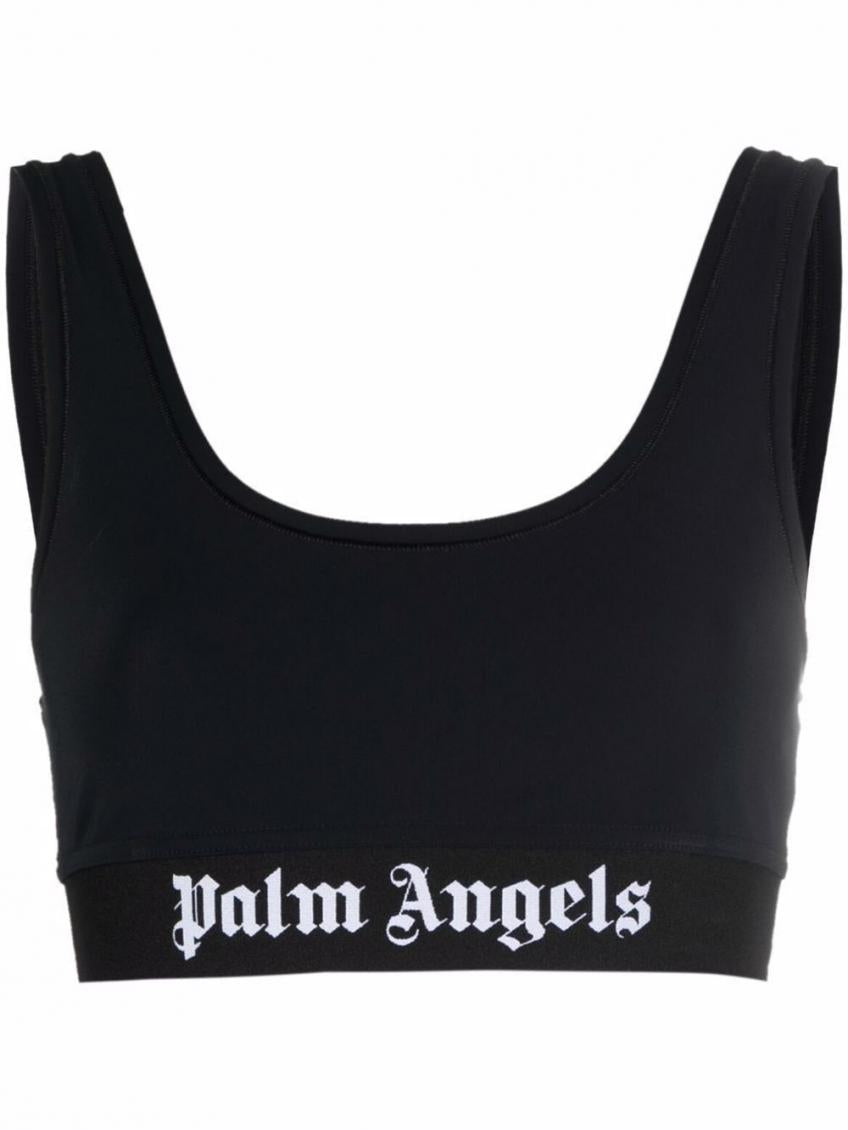 Black Classic Logo sport bra 1
