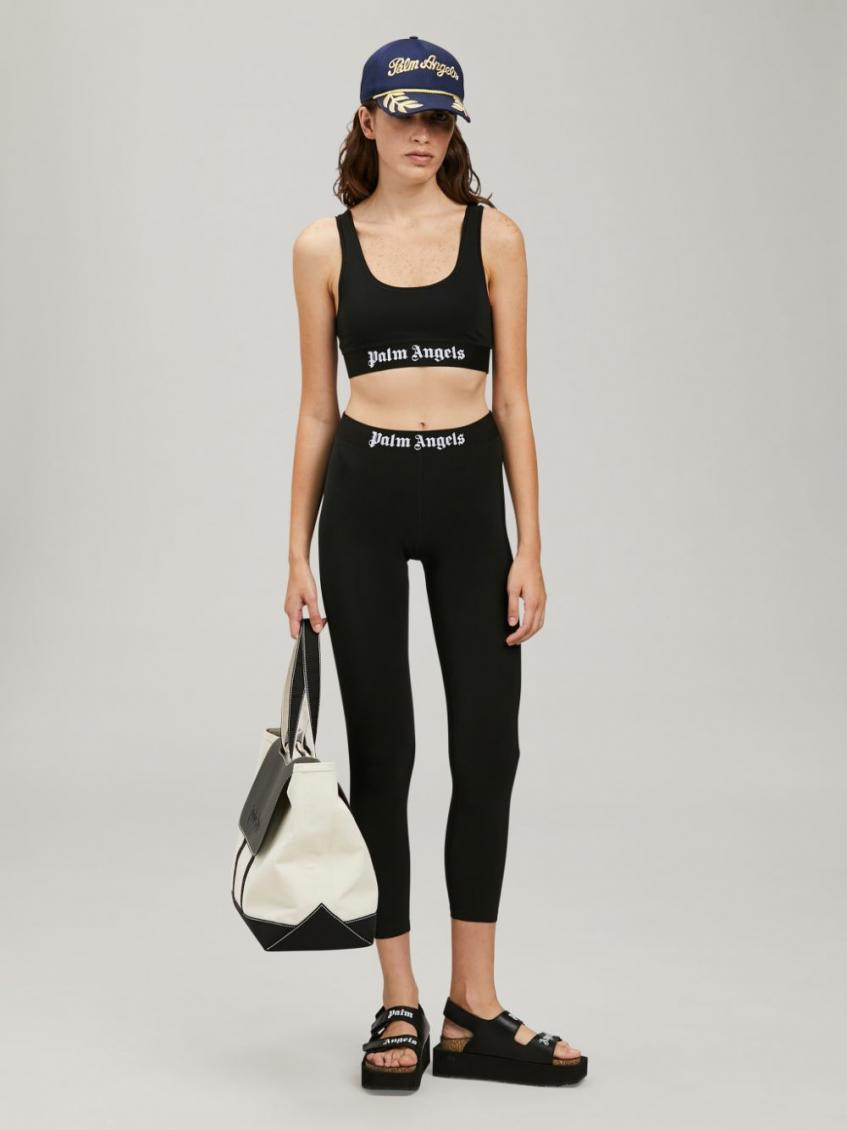 Black Classic Logo sport bra 4