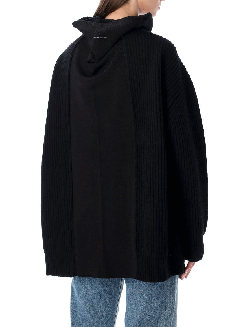 Black Ribbed Cardigan Dress 2