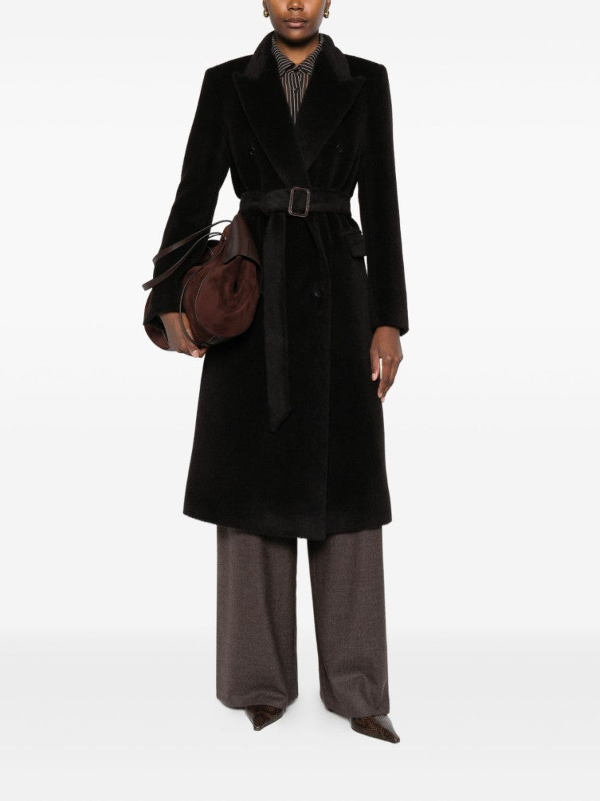Brown Double-breasted Coat 2