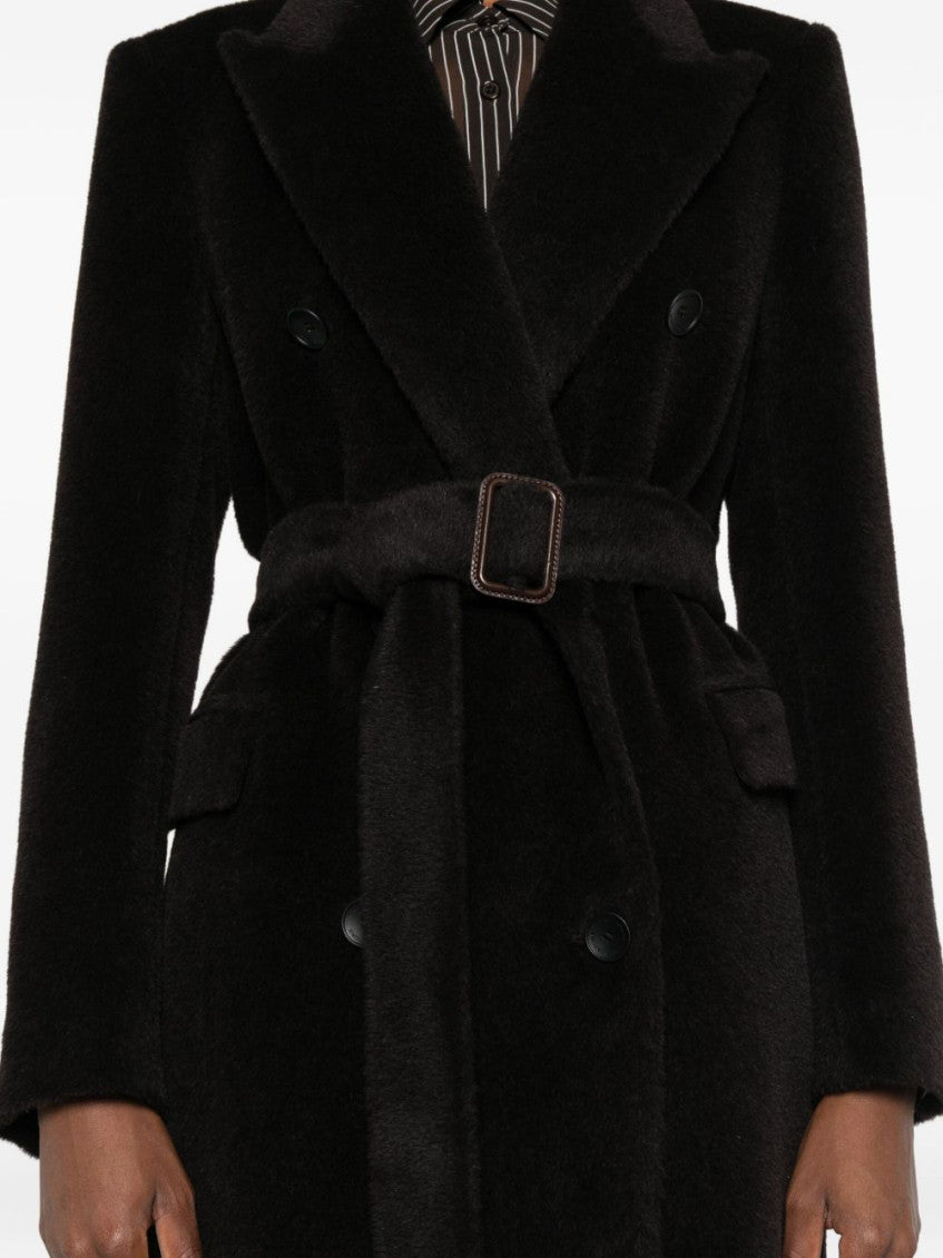 Brown Double-breasted Coat 3