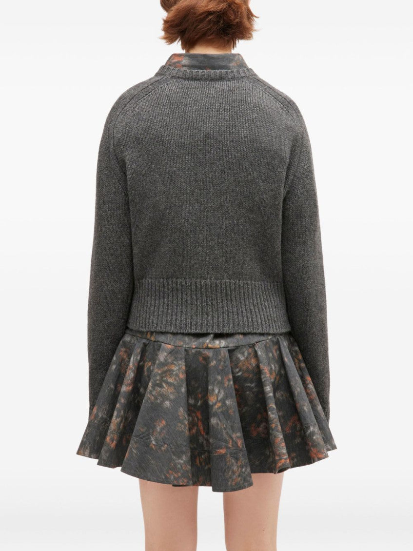 Grey V-neck Sweater 2