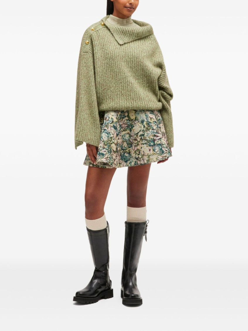 Green High-neck Sweater 2