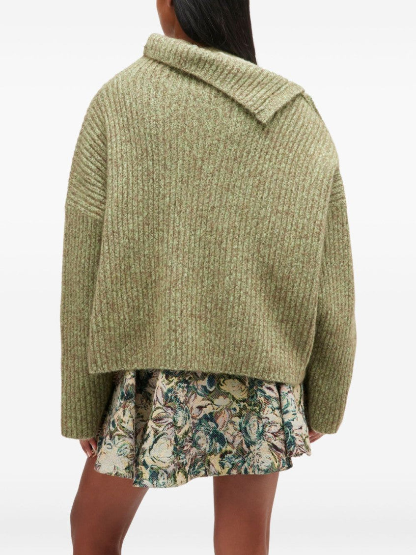 Green High-neck Sweater 4