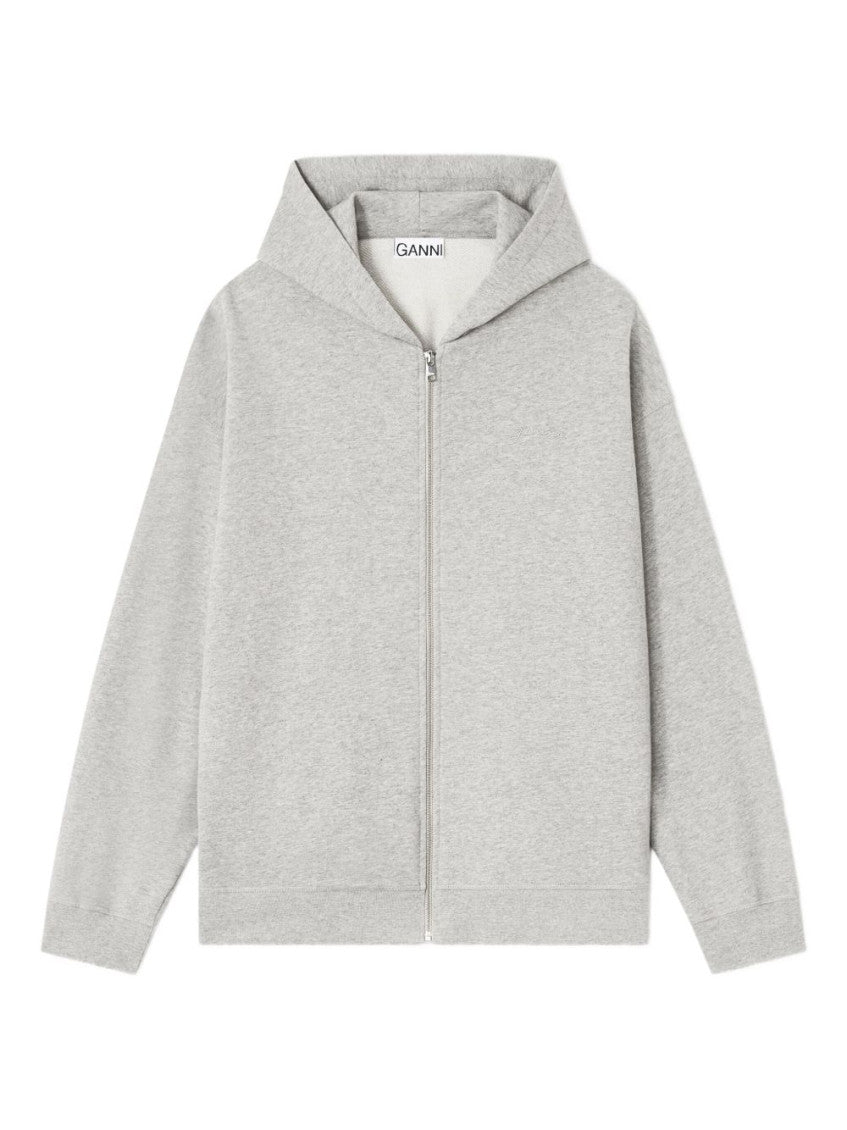 Grey Zipped Hoodie 1