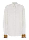 White Regular Embellished Shirt 1