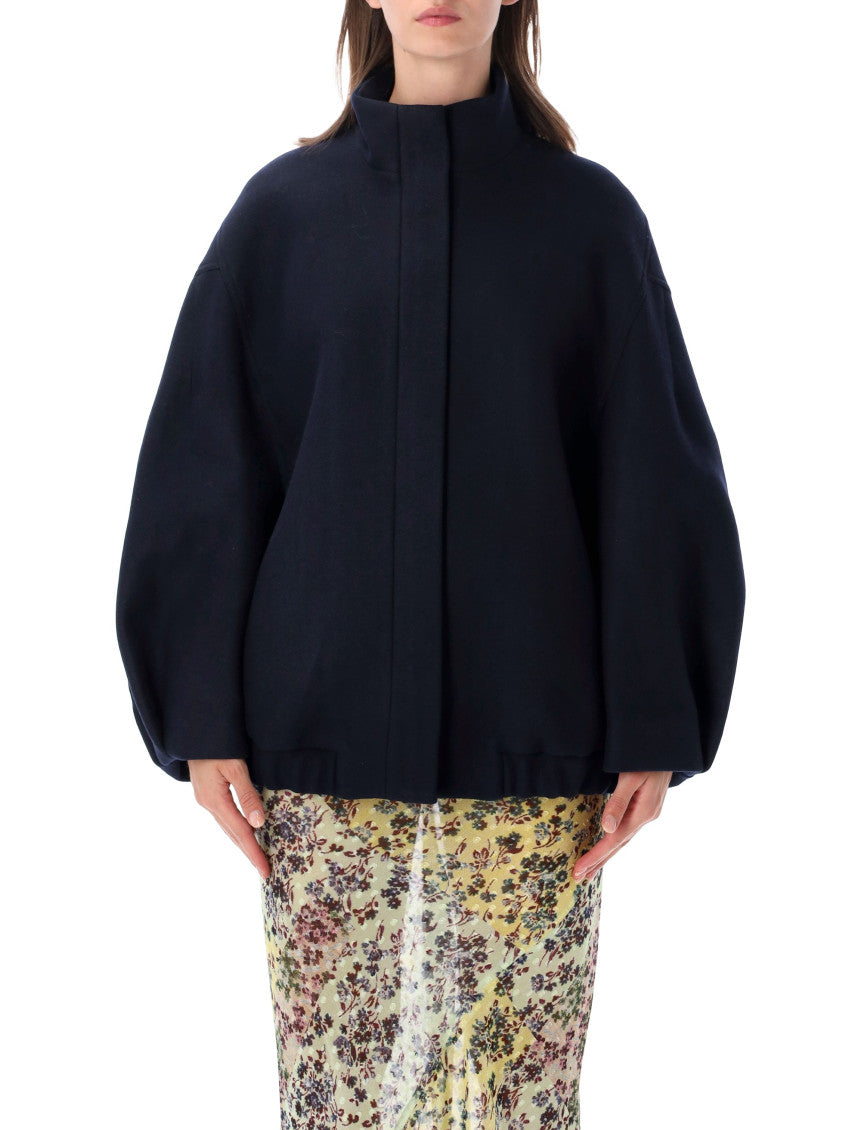 Navy Blue Turtle Neck Jacket 1