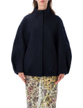 Navy Blue Turtle Neck Jacket 1