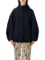 Navy Blue Turtle Neck Jacket 1