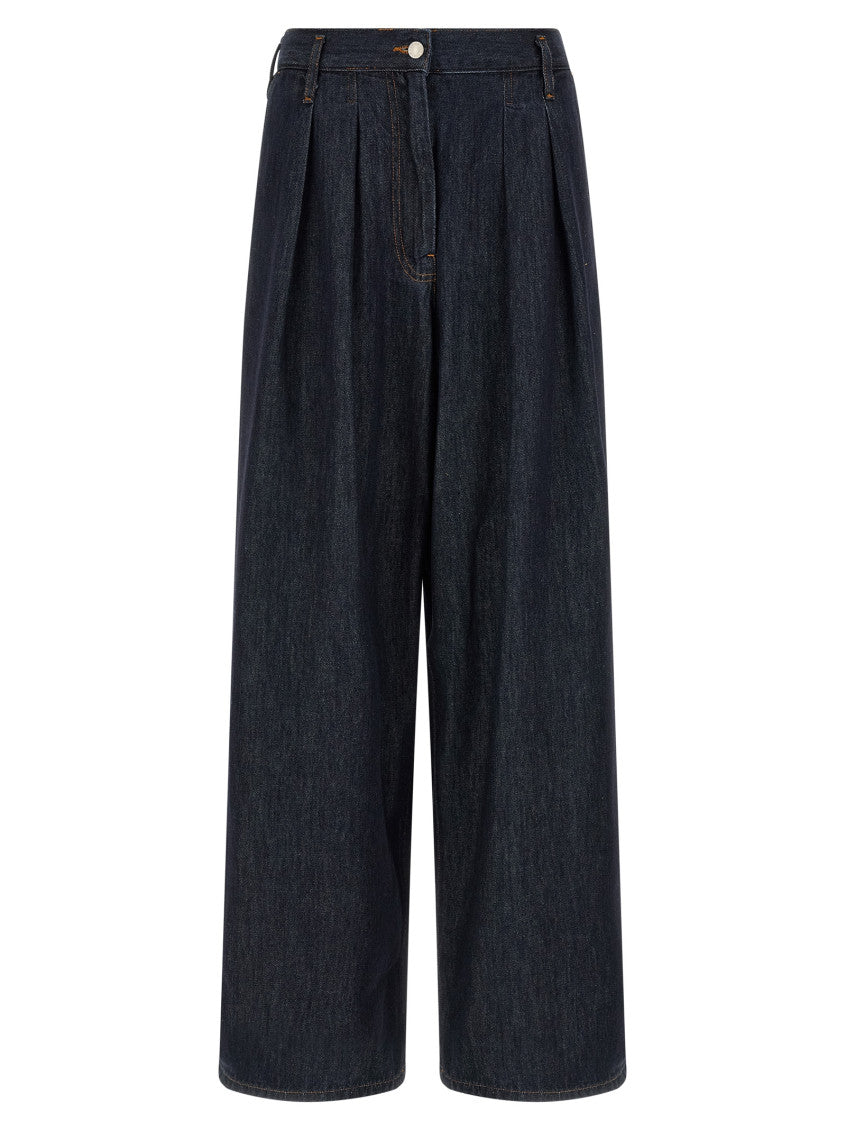 Blue Relaxed High Rise Jeans 1
