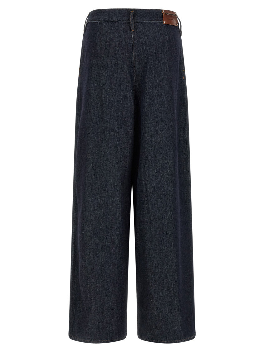 Blue Relaxed High Rise Jeans 2