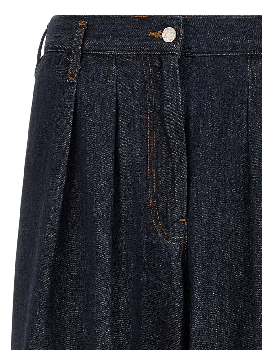 Blue Relaxed High Rise Jeans 3