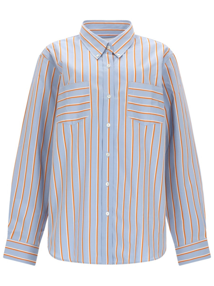 Blue Loose Stripes Shirt 1