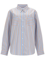Blue Loose Stripes Shirt 1