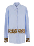 Blue Regular Embroidered Shirt 1
