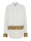 White Regular Embroidered Shirt 1
