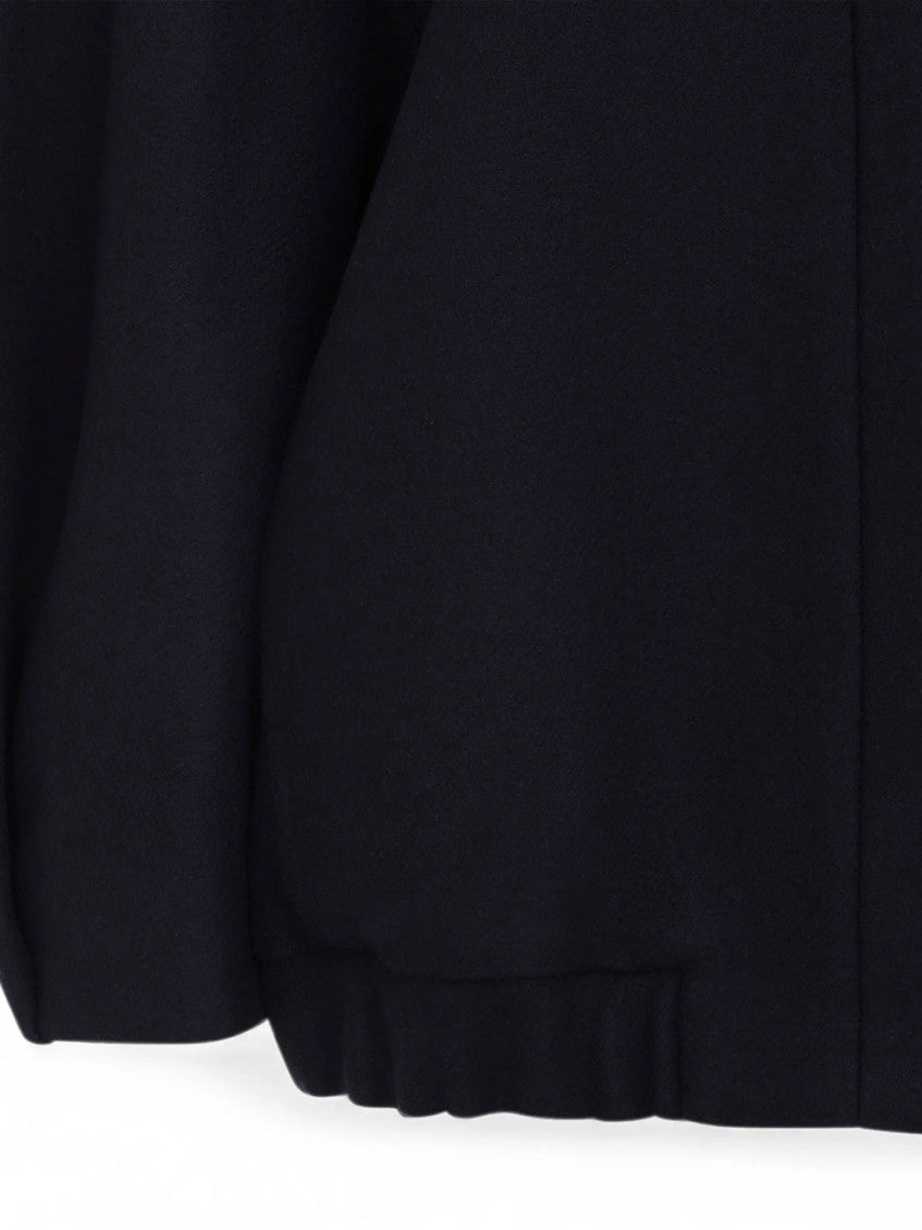 Navy Blue Mock Collar Jacket 3