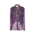 Purple Regular Abstract Shirt 1