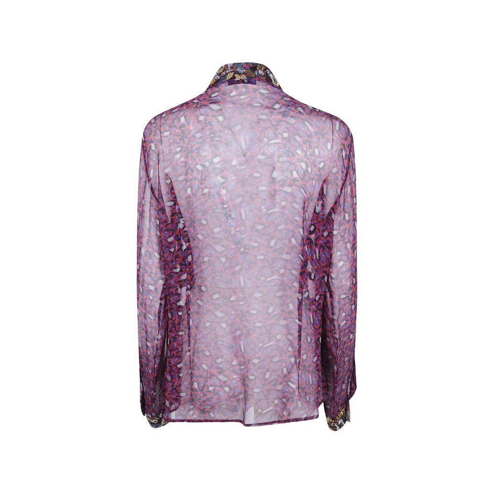 Purple Regular Abstract Shirt 2