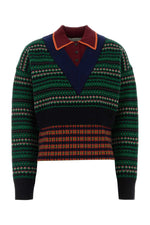 Multicolor Geometric Sweater 1