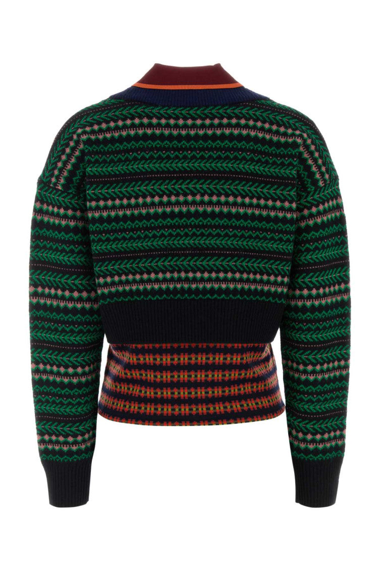 Multicolor Geometric Sweater 2