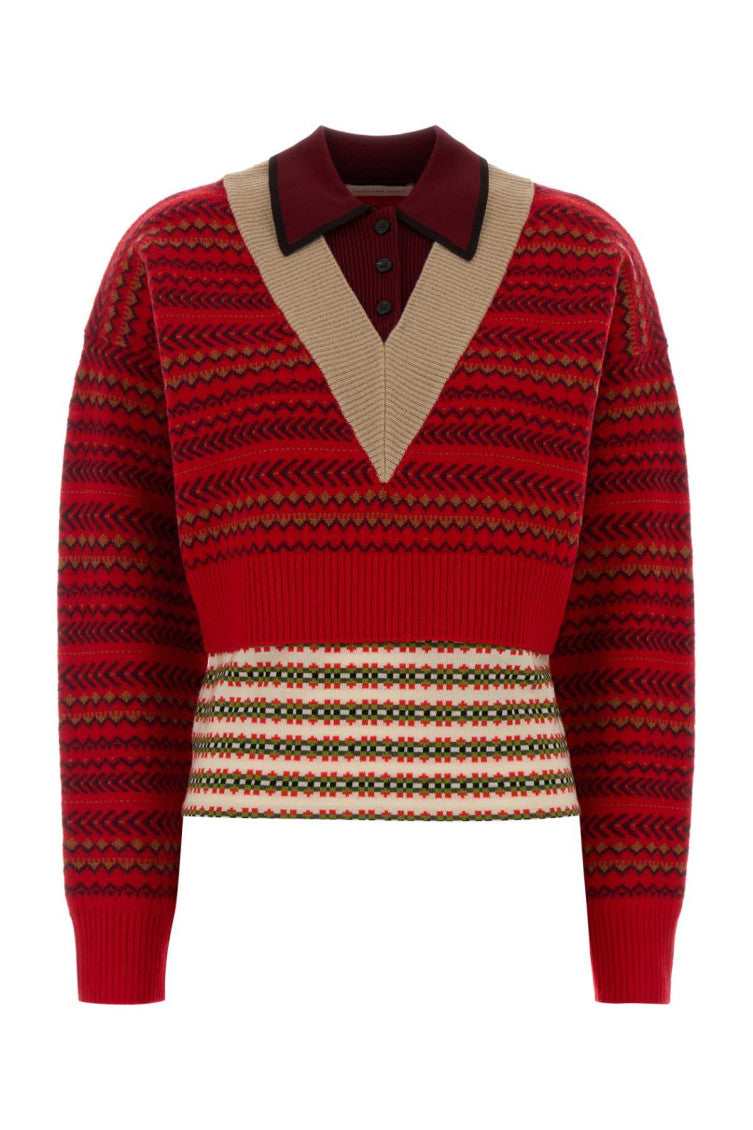 Multicolor Geometric Sweater 1