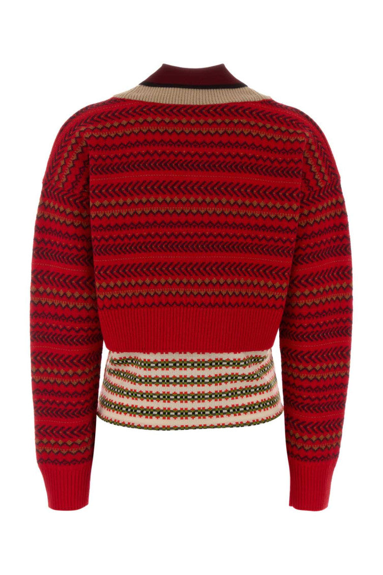 Multicolor Geometric Sweater 2
