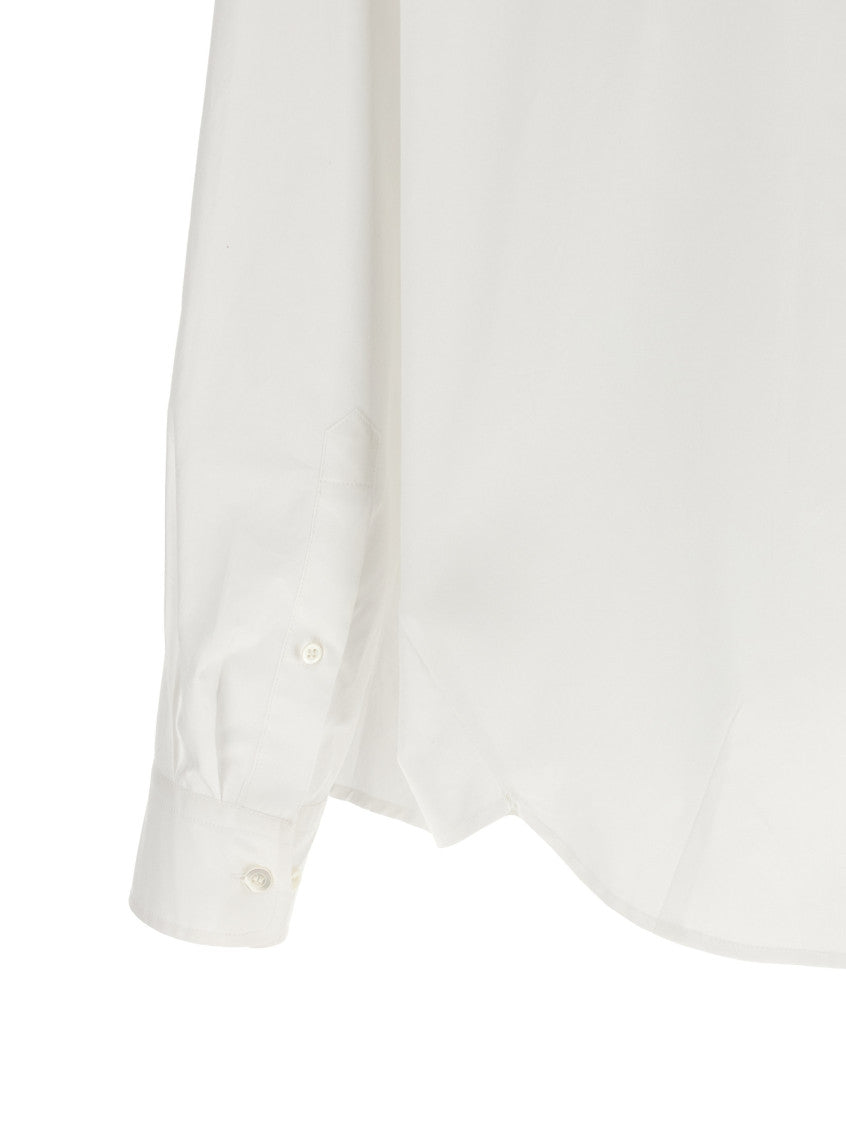 White Oversized Embellished Shirt 4