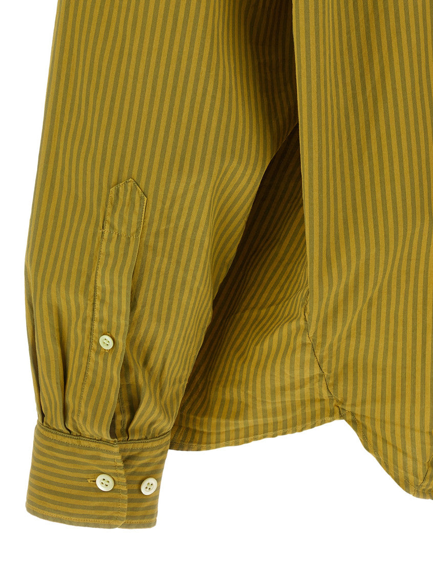Green Oversized Stripes Shirt 4