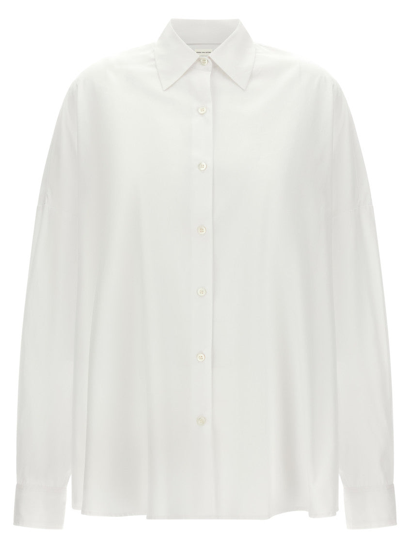 White Regular Solid Shirt 1
