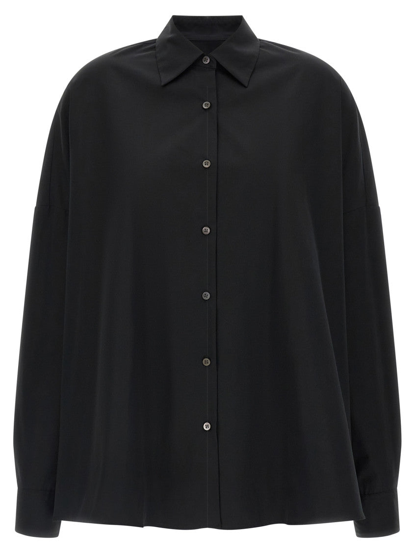 Black Oversized Solid Shirt 1