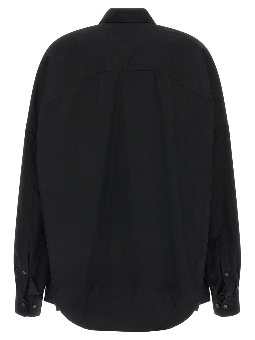 Black Oversized Solid Shirt 2