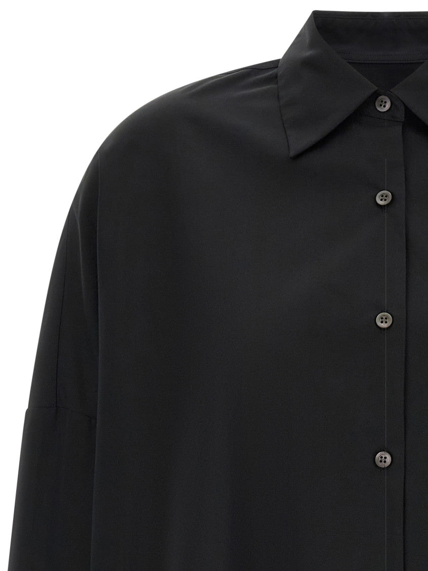Black Oversized Solid Shirt 3