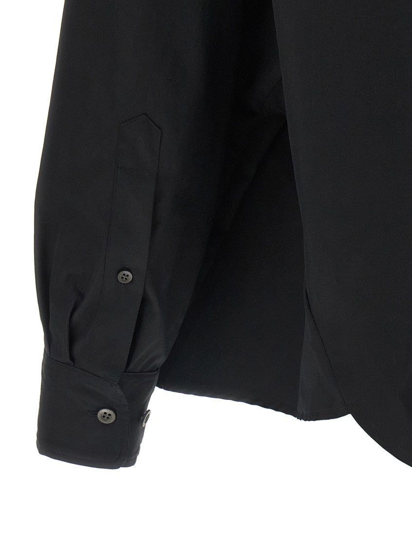 Black Oversized Solid Shirt 4