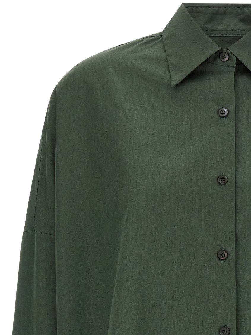 Green Oversized Solid Shirt 3