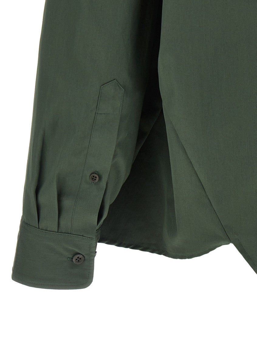 Green Oversized Solid Shirt 4