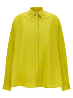 Green Oversized Solid Shirt 1