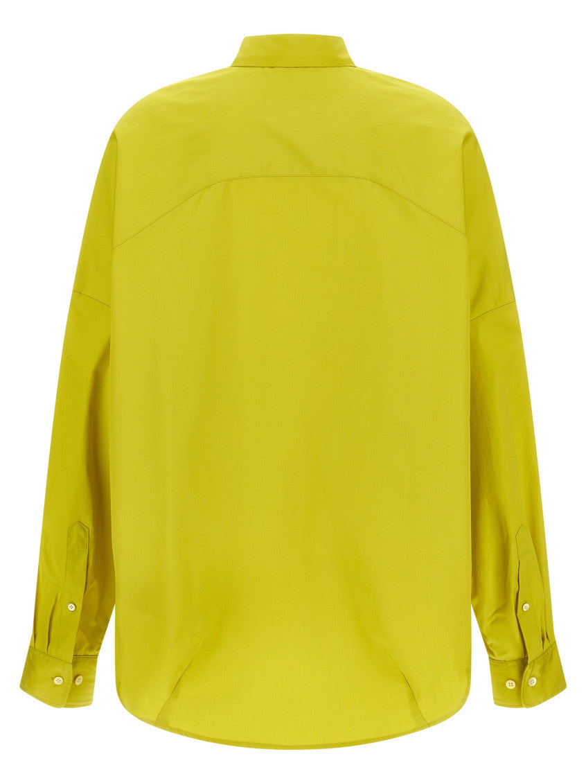 Green Oversized Solid Shirt 2