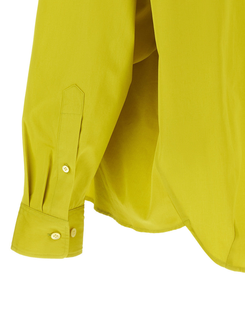 Green Oversized Solid Shirt 4