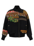 Multicolor Embroidered Mock Collar Jacket 1