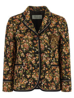Multicolor Floral Notched Lapel Blazer 1