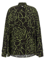 Black Oversized Floral Shirt 1