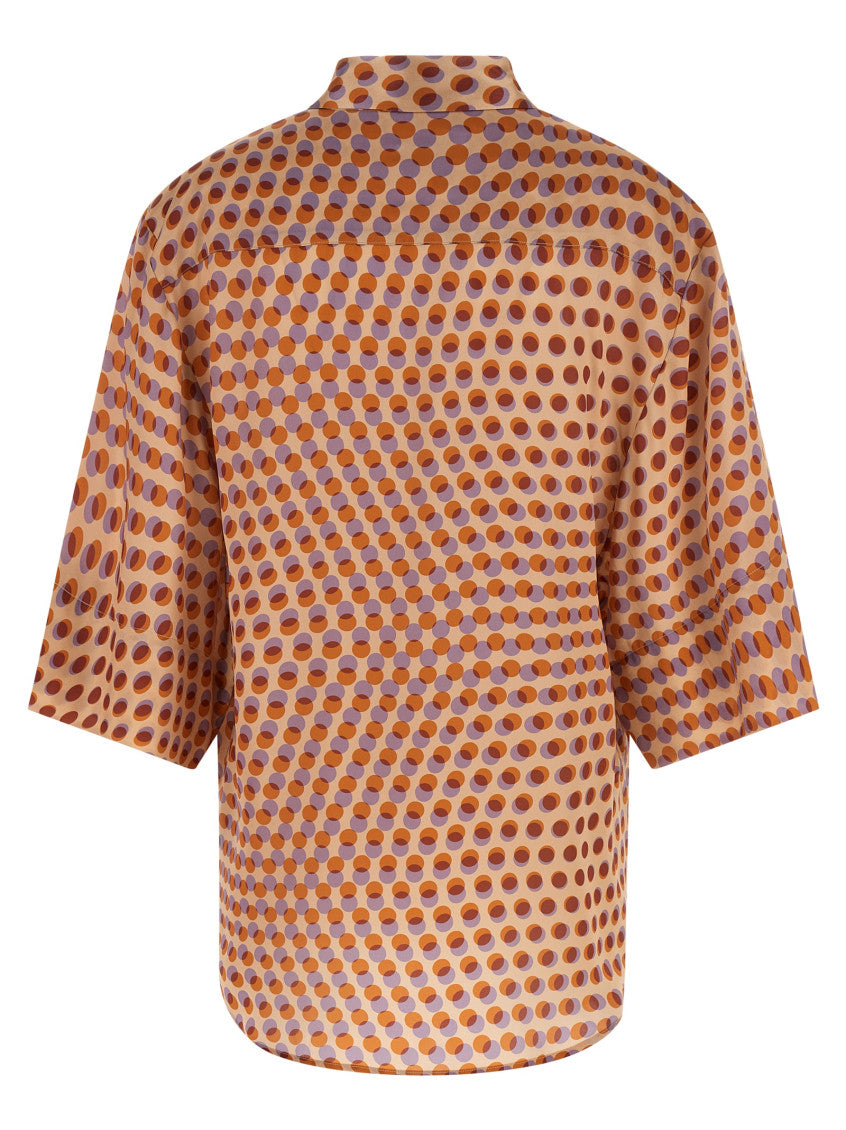 Multicolor Oversized Polka Dot Shirt 2