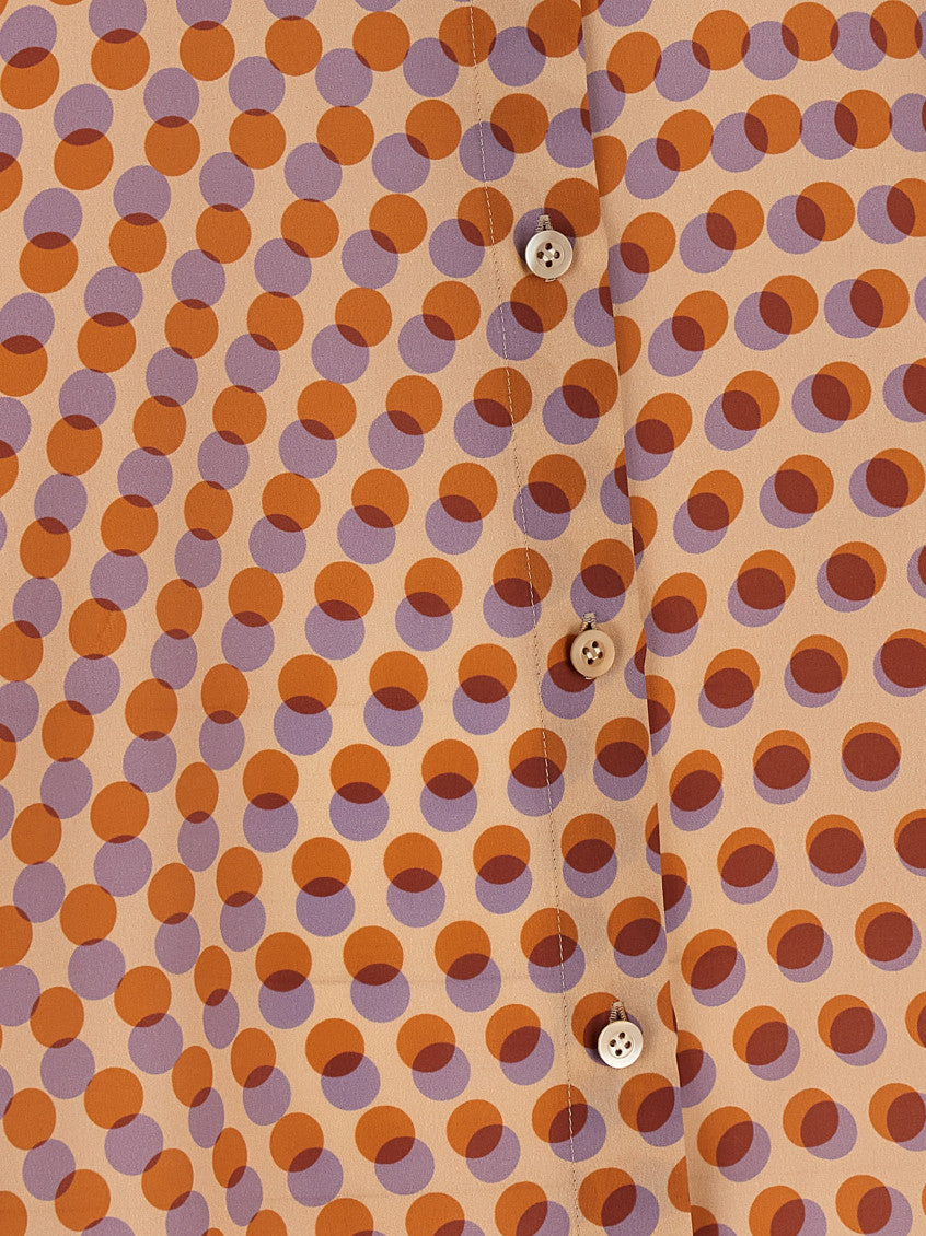 Multicolor Oversized Polka Dot Shirt 4