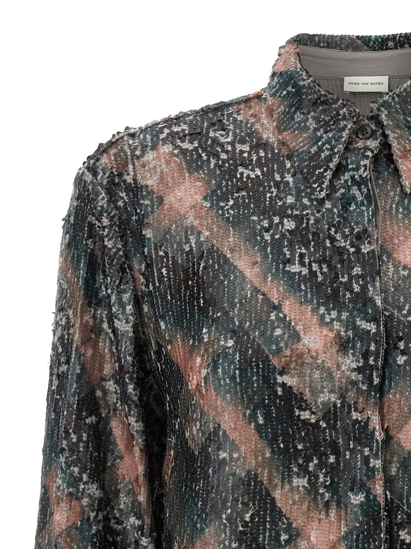 Multicolor Regular Geometric Shirt 3