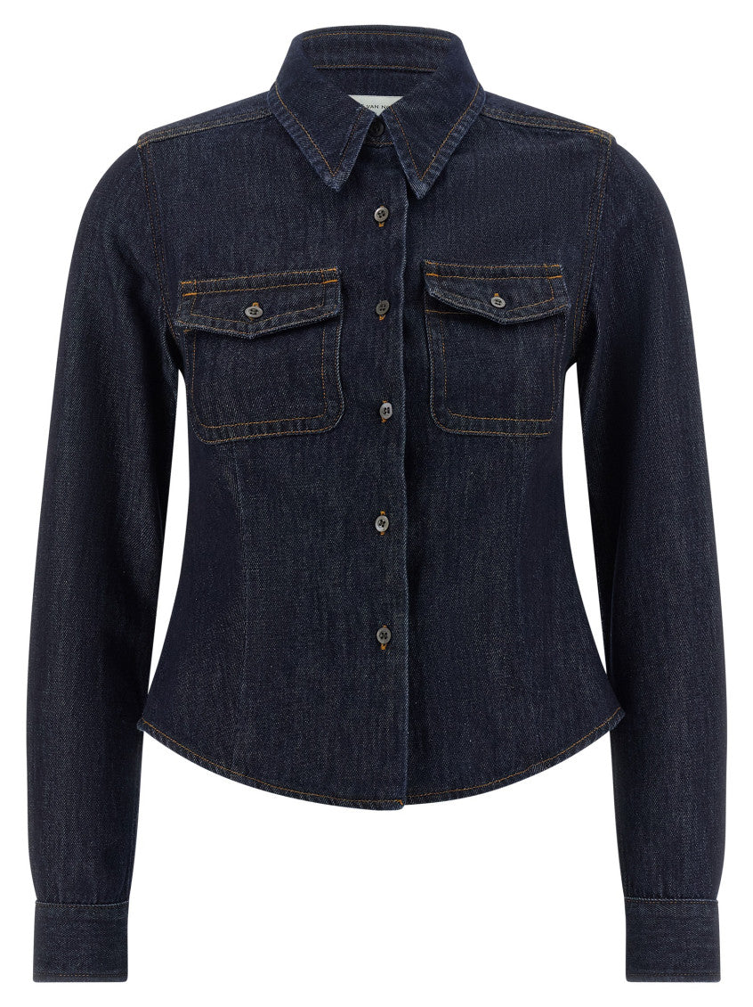 Blue Regular Solid Shirt 1